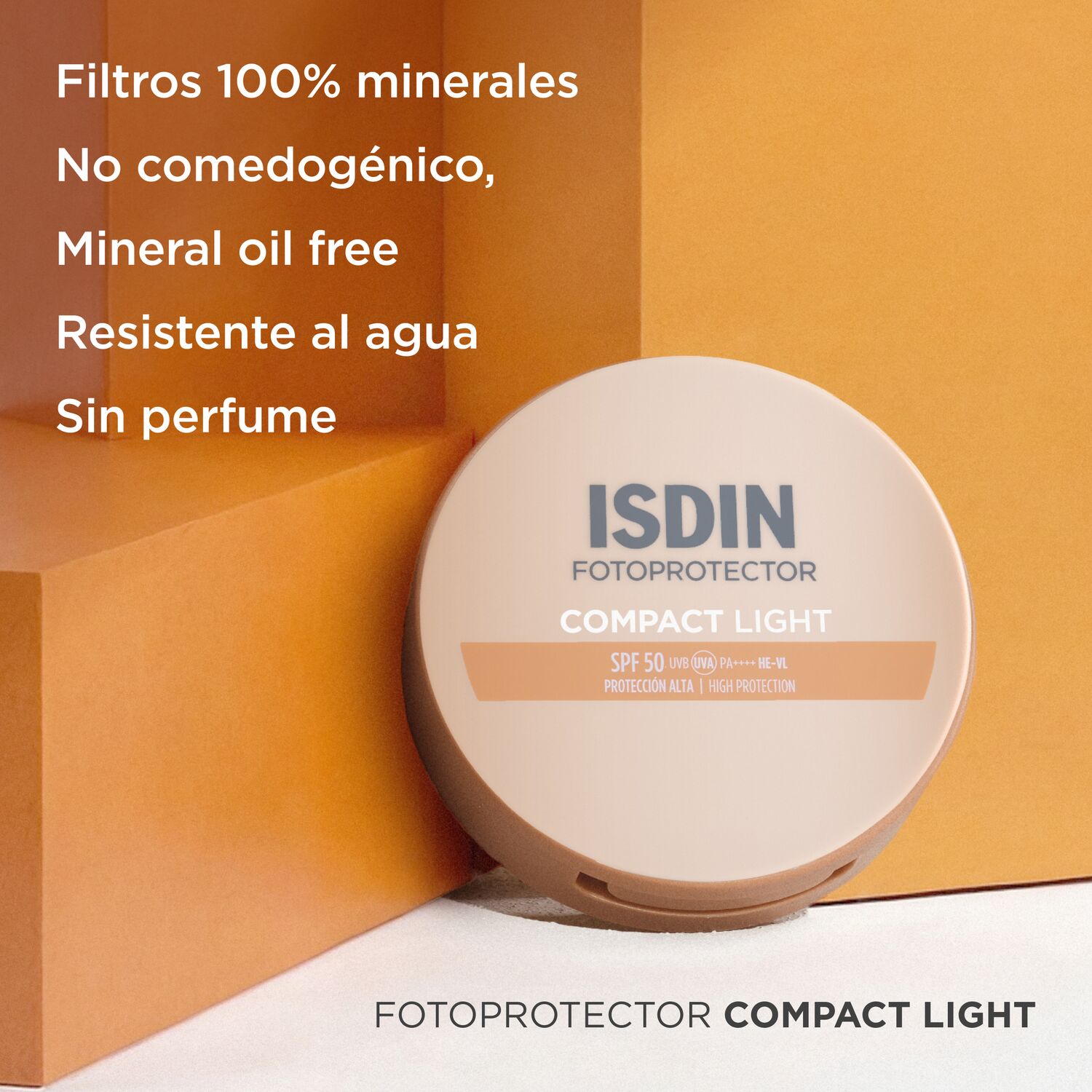 FOTOPROTECTOR COMPACT SPF50 (PROTECTOR SOLAR EN MAQUILLAJE COMPACTO)